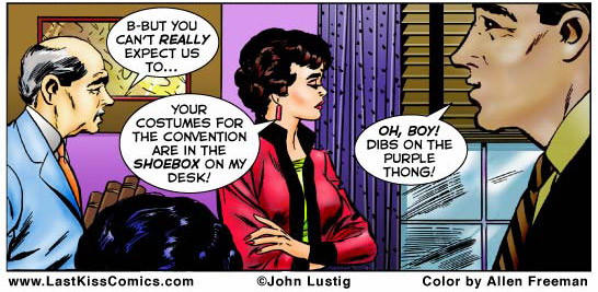 last kiss comic strip